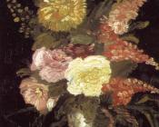 Vase with Asters and Other Flowers